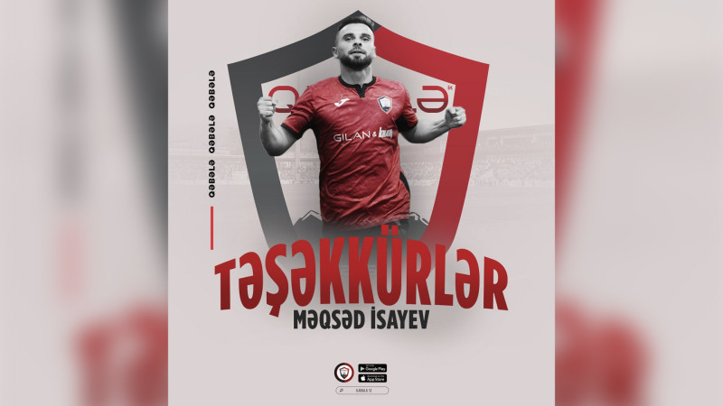 Qəbələ klubu futbolçusu ilə vidalaşıb