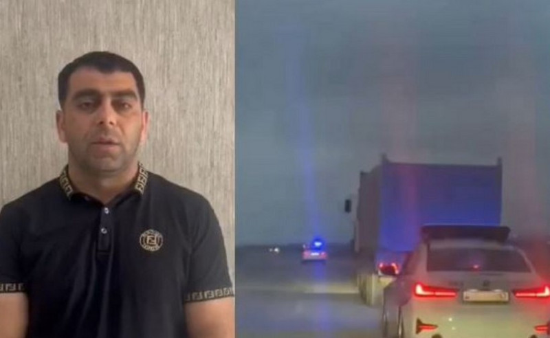 Polisə tabe olmayan sürücü saxlanılıb