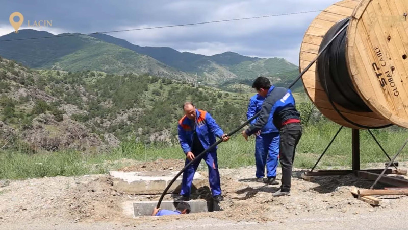 Laçının ucqar kəndlərində elektrik şəbəkəsi yenilənir