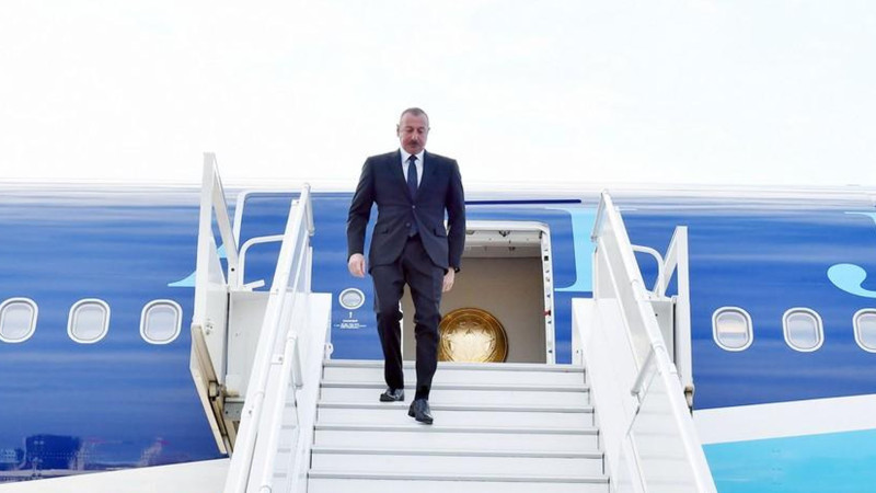 Prezident İlham Əliyev Türkiyəyə səfərə gedib
