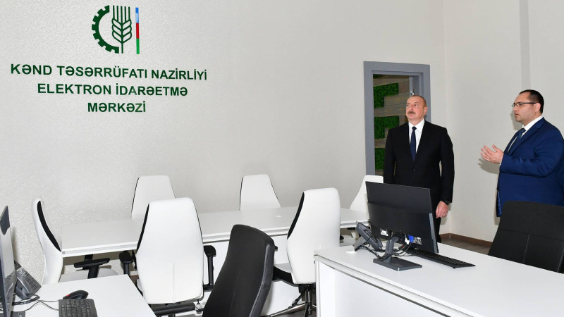 Bakıda Kənd Təsərrüfatı Nazirliyinin yeni inzibati binasının açılışı olub
