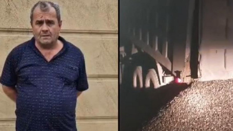 Polisə tabe olmayan yük avtomobilinin sürücüsü saxlanılıb