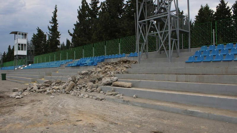 Tovuz şəhər stadionunda yenidənqurma işlərinə start verilib