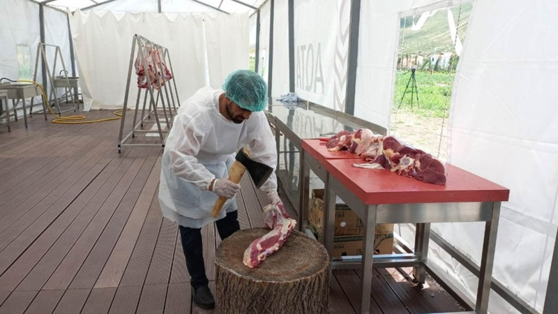 Talış kəndində otuz ildən sonra ilk dəfə qurban kəsilib