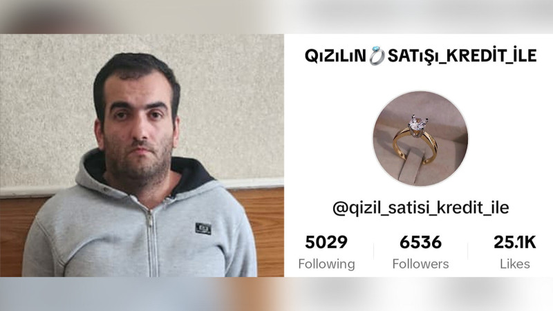 Tik-tokda onlayn yolla dələduzluq edən şəxs saxlanılıb