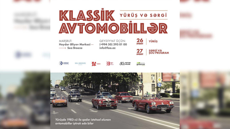 Klassik avtomobil sahiblərinin nəzərinə!
