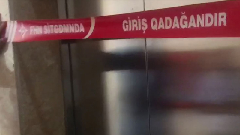 Bakıda yaşayış binasında liftin fəaliyyəti dayandırılıb
