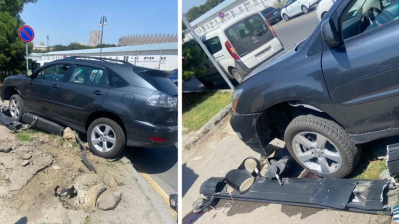 Qırmızı işıqda keçən sürücü qəzaya səbəb olub