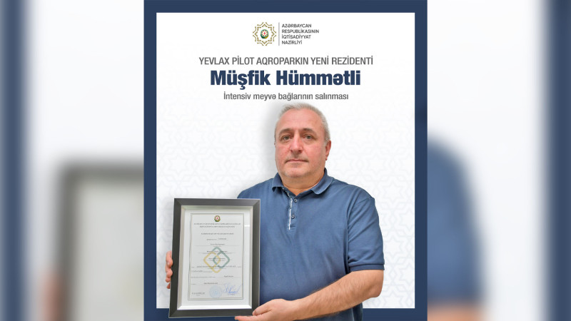 Daha üç şirkət və bir fərdi sahibkar Yevlax Pilot Aqroparkının rezidenti olub