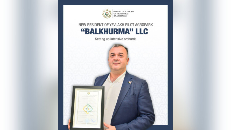 Yevlax Pilot Aqroparkında intensiv meyvə bağları salınacaq