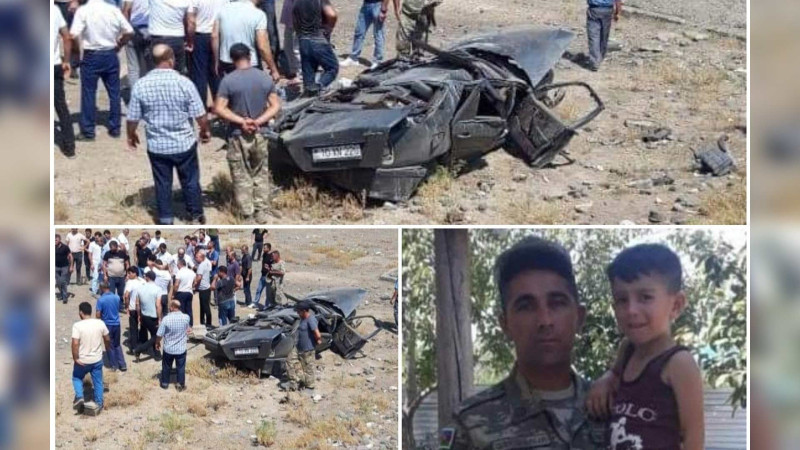 Ağcabədidə maşın dərəyə aşıb, sürücü ölüb
