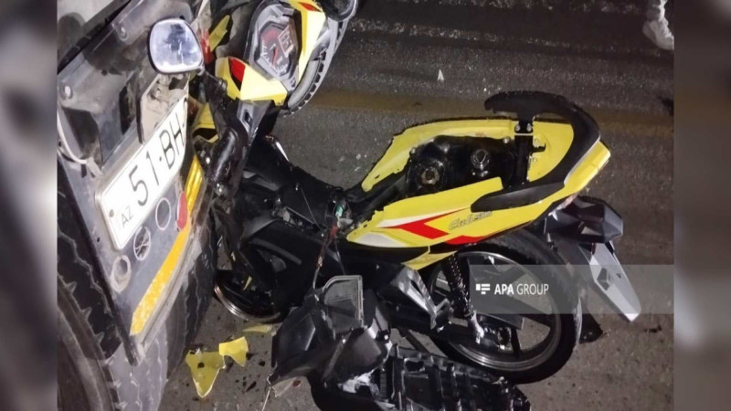 Hacıqabulda motosikletçi avtoqəzada ölüb