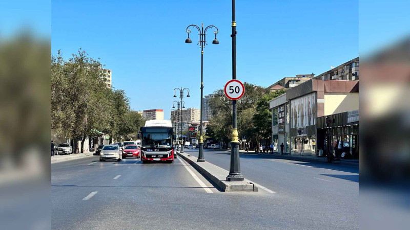 Bakının daha iki küçəsində sürət həddi endirilib
