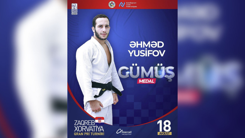 Azərbaycan cüdoçusu Qran-pridə gümüş medal qazanıb