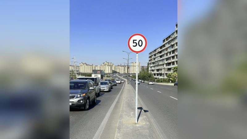 Paytaxtın Qara Qarayev prospektində sürət həddi endirilib