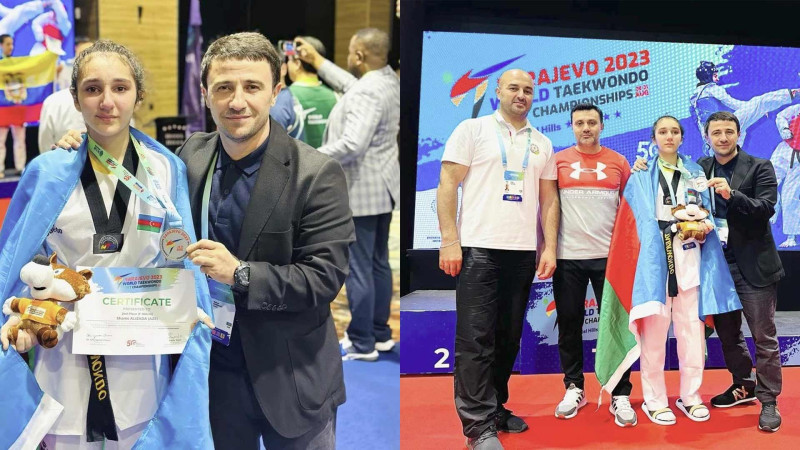Azərbaycan taekvondoçusu dünya birinciliyində gümüş medal əldə edib
