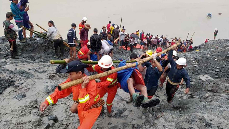 Myanmada 25 nəfər torpaq sürüşməsi zamanı itkin düşüb