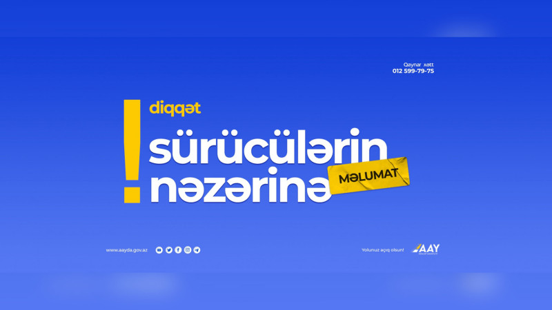 Bakı-Şamaxı-Yevlax avtomobil yolunun bir hissəsində rənglənmə işi aparılır