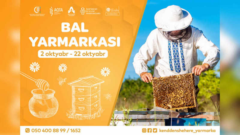 KTN: oktyabrda Bakıda bal yarmarkası keçiriləcək