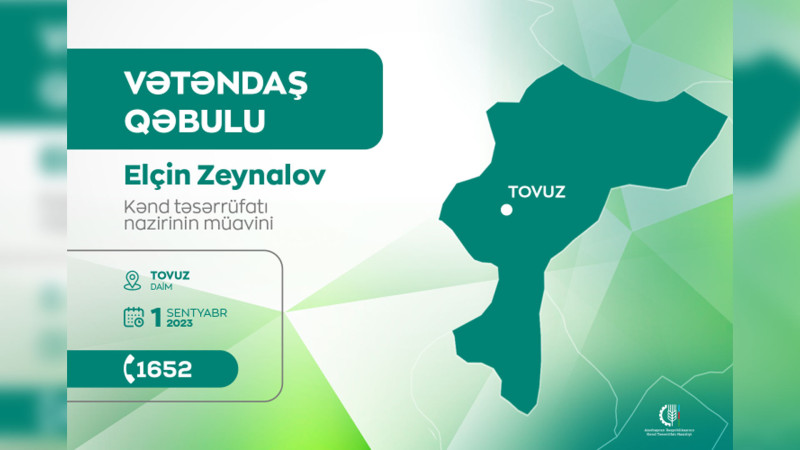 KTN Tovuzda vətəndaşları qəbul edəcək