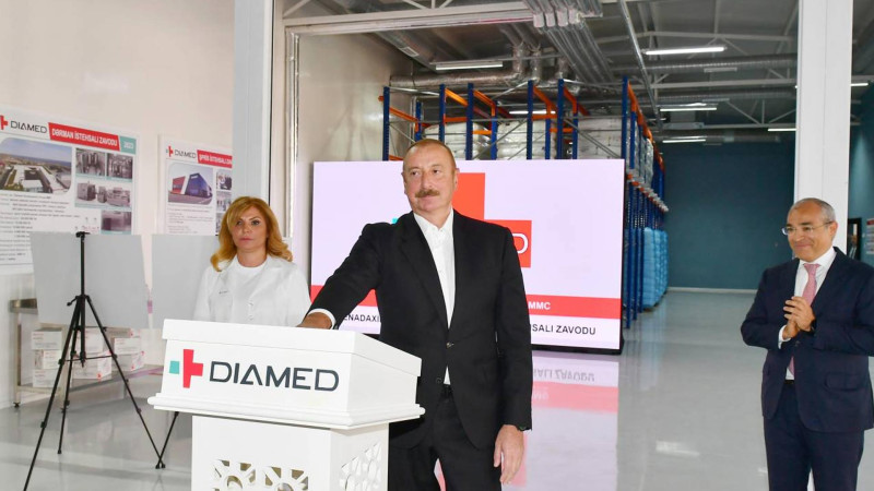 Bakıda “Diamed” dərman istehsalı zavodunun açılışı olub