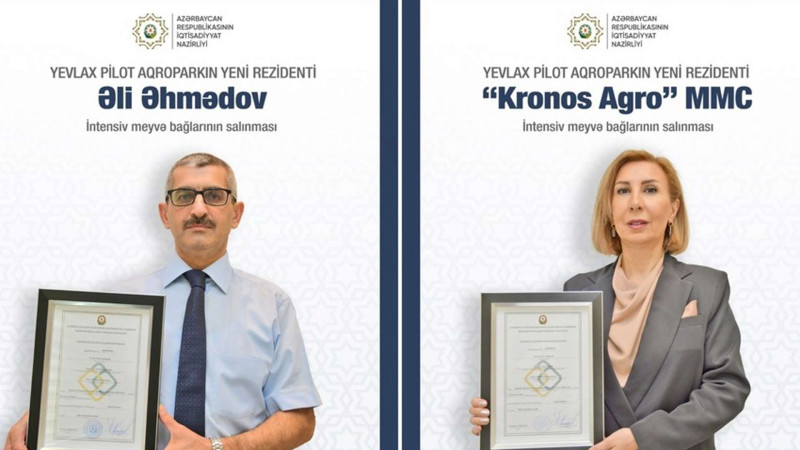 Yevlax Pilot Aqroparkında daha 1 milyon manat dəyərində intensiv meyvə bağları salınacaq