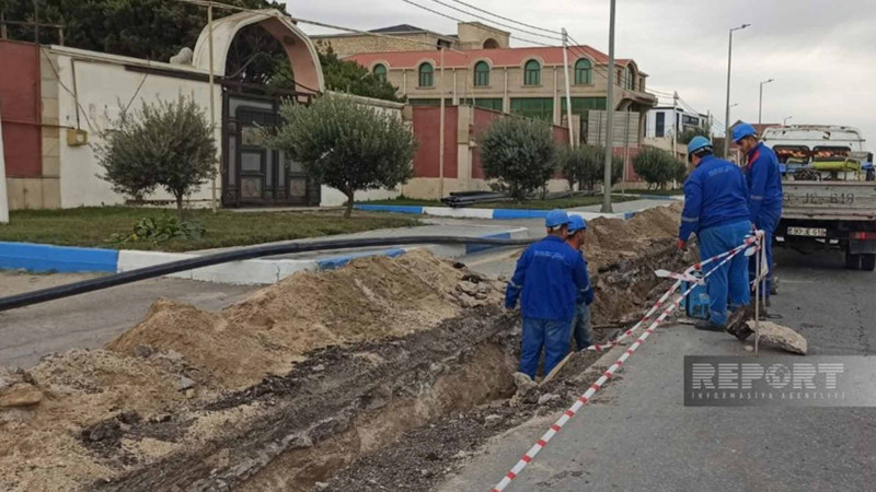 Sumqayıtda 3 minə yaxın sakinin yaşadığı əraziyə yeni su xətti çəkilir