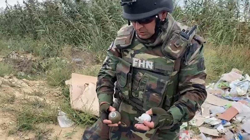 Bakıda əl qumbarası tapılıb