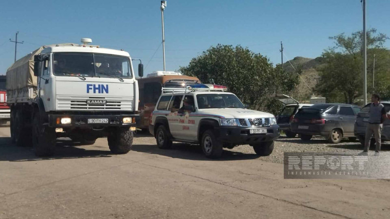 FHN-in 10 avtomobili və 50 nəfərlik heyəti Xankəndi şəhərinə yola düşü