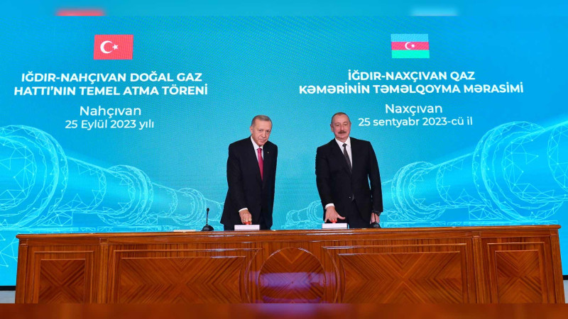 İğdır-Naxçıvan qaz boru kəmərinin təməlqoyma mərasimi keçirilib