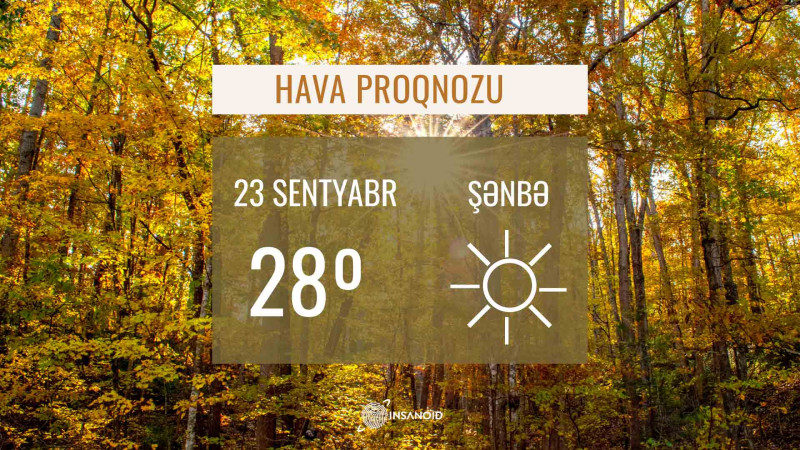 Sabah 28° isti olacaq