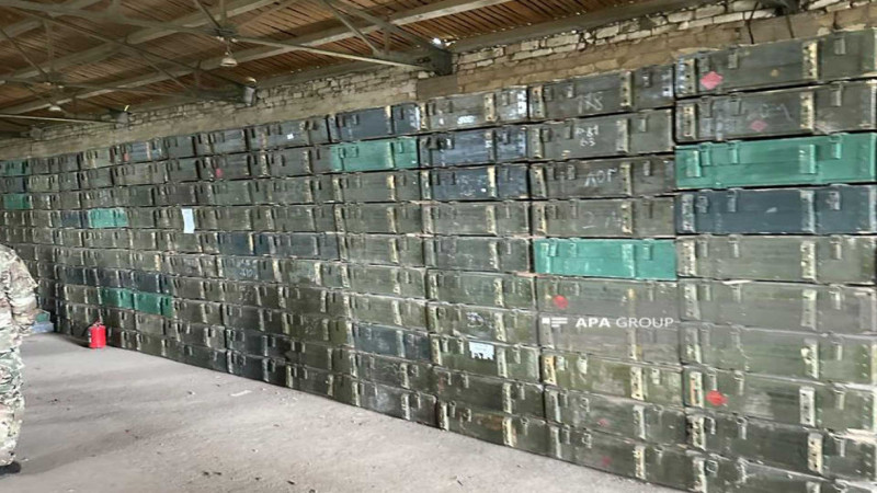 Xocalıda silah-sursat anbarı aşkarlanıb