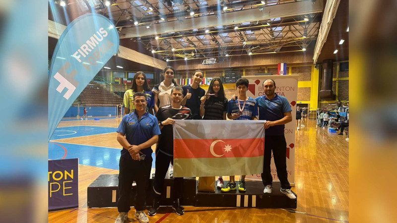 Yeniyetmə badmintonçularımız beynəlxalq turnirdə bürünc medal qazanıblar