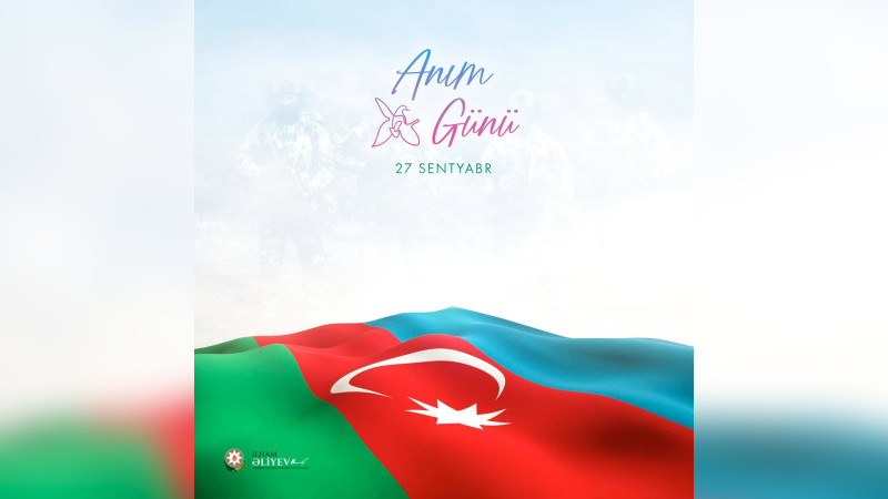 İlham Əliyev 27 Sentyabr - Anım Günü ilə əlaqədar paylaşım edib