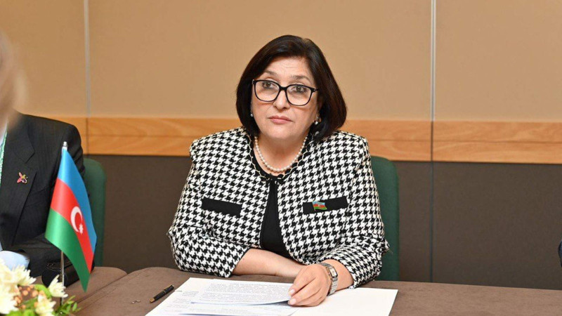 Sahibə Qafarova Fransa Milli Assambleyasının sədri ilə görüşüb