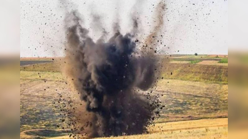 Laçında ekskavator tank əleyhinə minaya düşüb