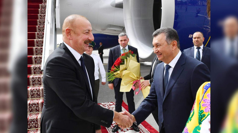 İlham Əliyev Tacikistana səfərə gedib
