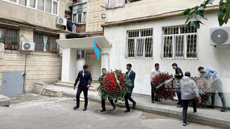 Ermənilərin törətdiyi terror aktı nəticəsində Şuşada həlak olan mülki şəxslə vida mərasimi keçirilir