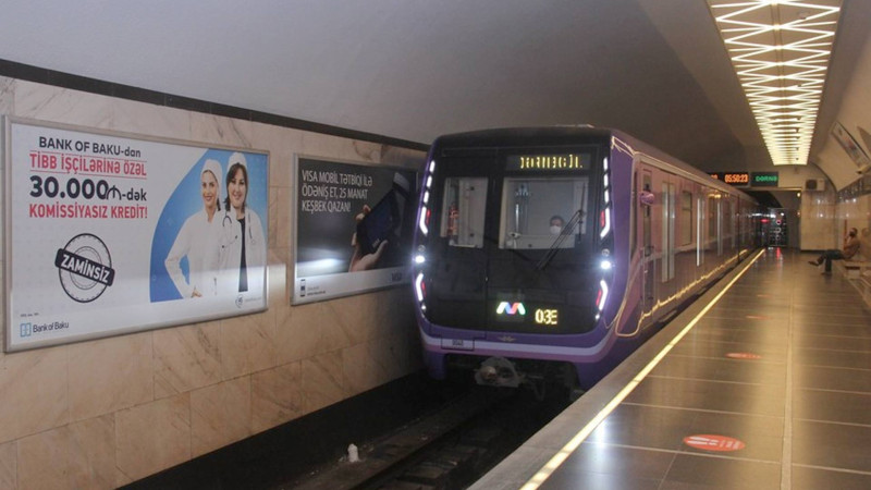 Bakı metrosu ötən ay 14,3 milyon sərnişin daşıyıb