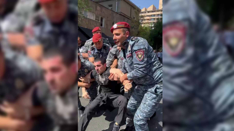 Ermənistanda eks-prezident Robert Koçaryanın oğlu Levon Koçaryan saxlanılıb - VİDEO