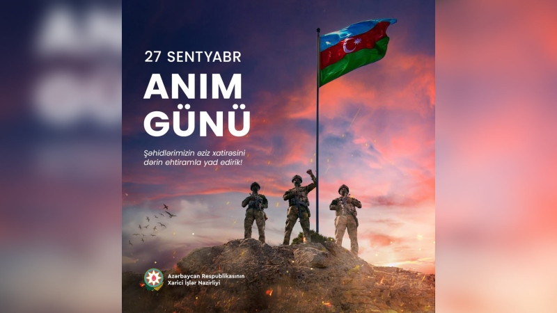 Azərbaycan XİN Anım Günü ilə bağlı paylaşım edib
