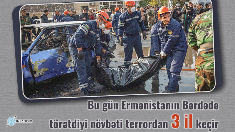 Bu gün Ermənistanın Bərdədə törətdiyi növbəti terrordan 3 il keçir