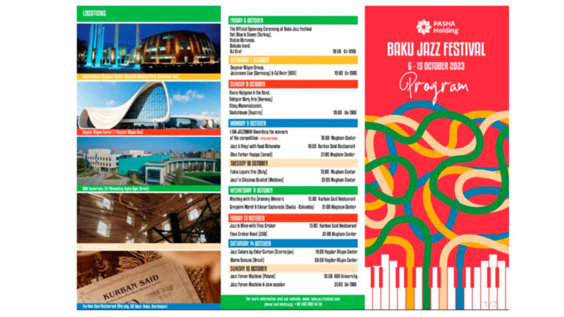 Bu tarixlərdə Bakıda Beynəlxalq Caz Festivalı keçiriləcək