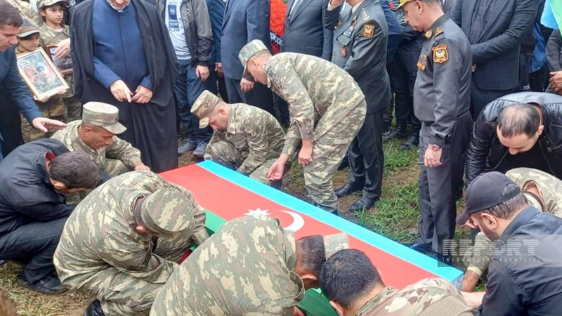 Lənkəranda şəhid Yusif Xəlilovla vida mərasimi keçirilib