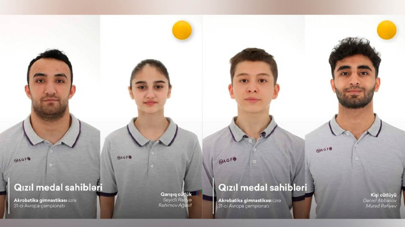 Azərbaycan gimnastları Avropa çempionatında qızıl medallar qazanıblar