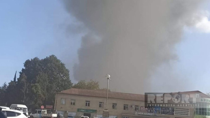 Masallı: köhnə bazar yanır