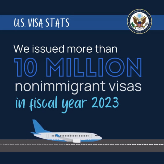 ABŞ 10 milyondan çox viza verib