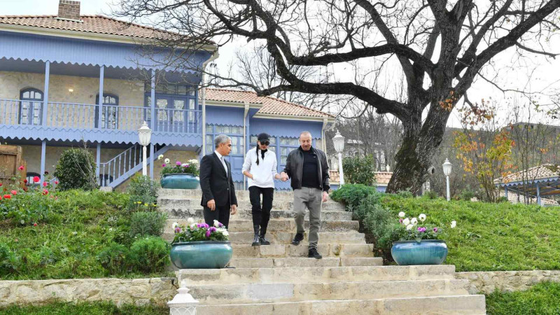 Prezident və birinci xanım Şuşada “Yasəmən” hotelinin açılışında iştirak ediblər
