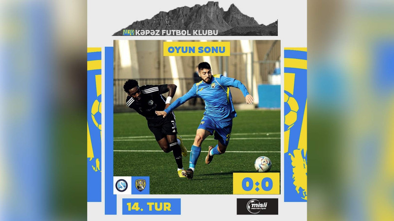 Səbail - Kəpəz matçında qalib müəyyənləşməyib