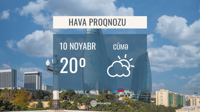 Sabah 20° isti olacaq